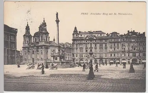 (89305) AK Prag, Praha, Altstädter Ring, St. Nikolaus 1909