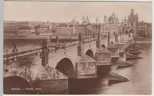 (89294) AK Prag, Praha, Karlův most, Karlsbrücke, vor 1945