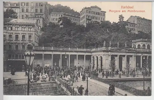 (89268) AK Karlsbad, Karlovy Vary, Mühlbrunnen 1915