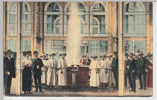 (89262) AK Karlsbad, Karlovy Vary, Sprudel, Inneres 1916