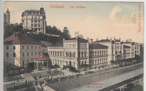 (89258) AK Karlsbad, Karlovy Vary, Kurhaus, vor 1919