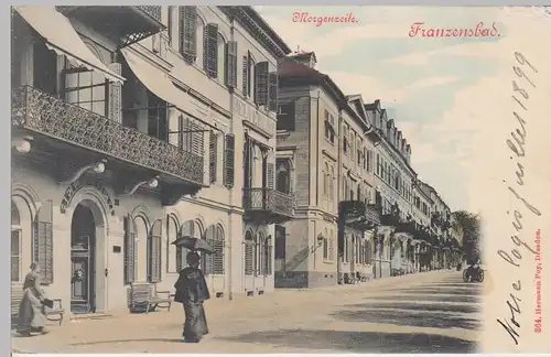 (89247) AK Franzensbad, Františkovy Lázně, Morgenzeile 1899