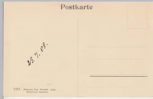 (89241) AK Eger, Cheb, Chebský hrad, Kaiserburg, Bankettsaal 1908