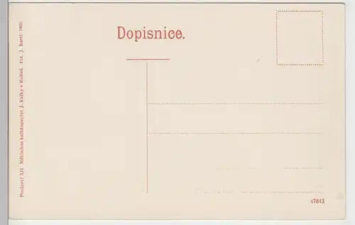 (89218) AK Sasau, Sázava, Kloster u. Schloss, Klášter a zámek, um 1905