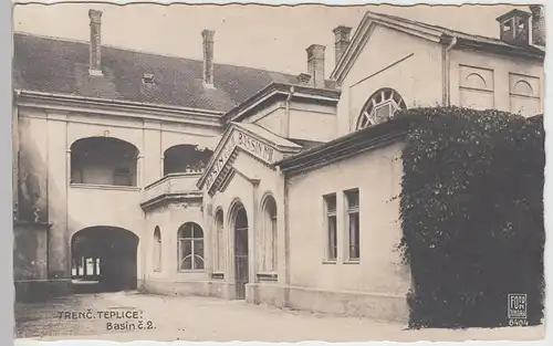 (89206) AK Trenč. Teplice, Bassin Nr. 2, vor 1945