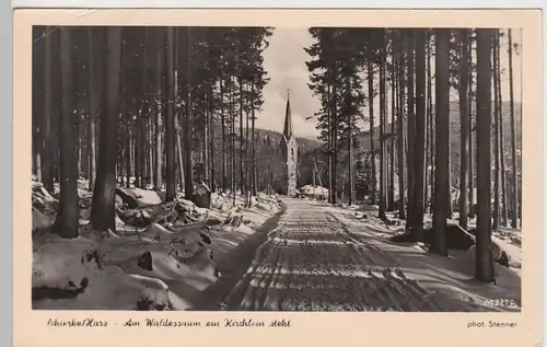 (89121) AK Schierke, Harz, Blick zur Bergkirche 1966