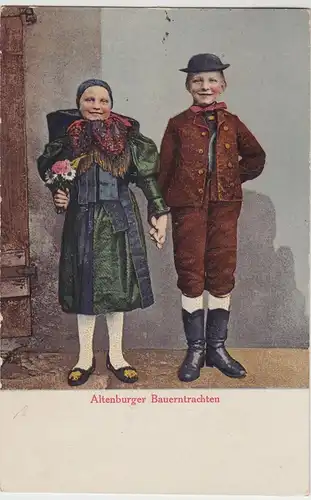 (89022) AK Trachten i. Altenburger Land, Kinder in Bauerntracht 1934