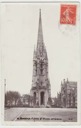 (88972) AK Bordeaux, Flèche St. Michel, 1911
