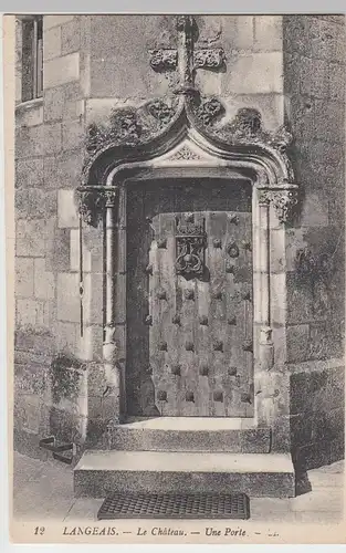 (88961) AK Langeais, Le Château, Une Porte, vor 1945