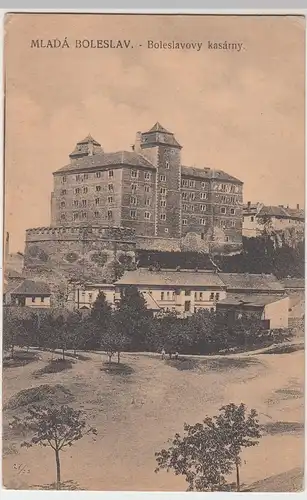 (88917) AK Mladá Boleslav, Boleslavovy kasárny 1925