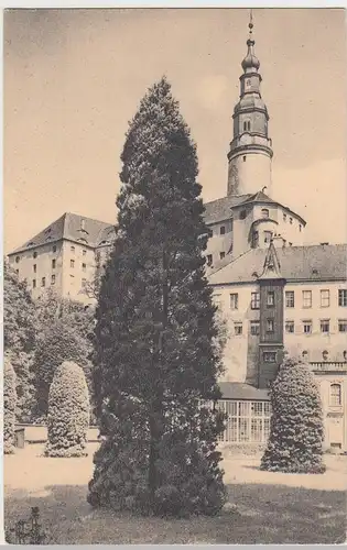 (88896) AK Schloss Weesenstein, Park, vor 1945