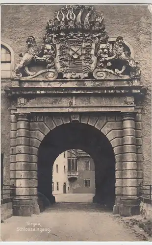 (88814) AK Torgau, Schlosseingang, 1928