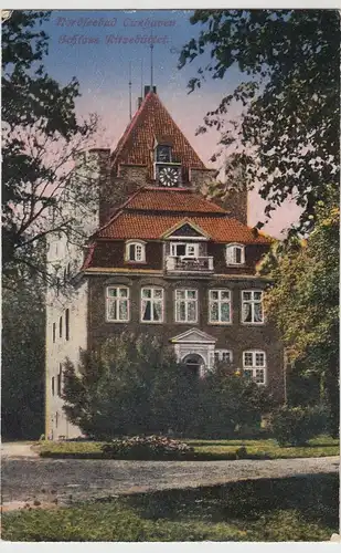 (88770) AK Nordseebad Cuxhafen, Schloss Ritzebüttel, 1923