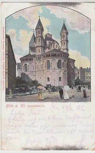 (88742) AK Köln, Apostelkirche, 1902