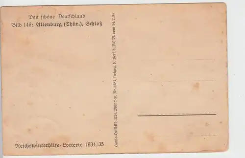 (88740) AK Altenburg, Schloss, Luftbild 1934/35