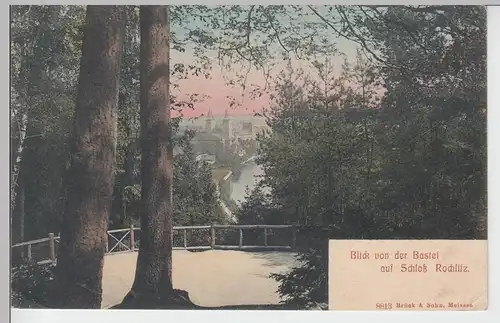 (88483) AK Schloss Rochlitz, Blick von der Bastei 1910