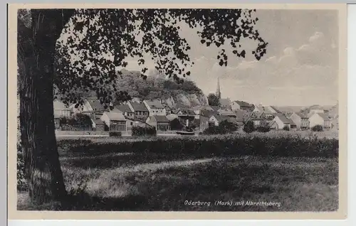 (88339) AK Oderberg (Mark), Ansicht mit Albrechtsberg
