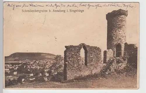 (88302) AK Annaberg i. Erzgeb., Ruine Schreckenberg, 1927