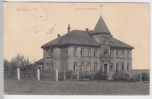 (88289) AK Freiberg i.Sa., Haushaltungsschule, 1914