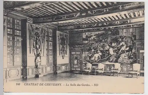 (88163) AK Château de Cheverny, La Salle des Gardes, vor 1945
