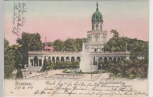 (88107) AK Breslau (Wrocław), Liebichshöhe 1904