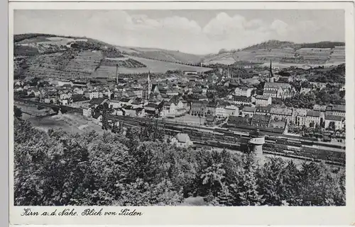 (87878) AK Kirn, Nahe, Blick von Süden, Feldpost 1942