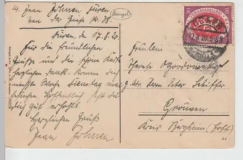 (87842) AK Düren, Kreishaus 1920