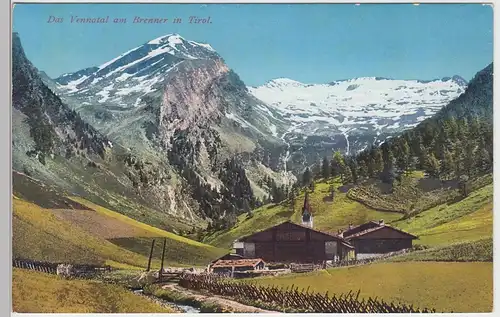 (87604) AK Vennatal am Brenner, Tirol, vor 1945
