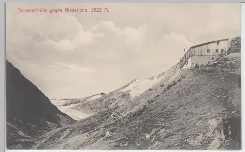 (87600) AK Samoarhütte gegen Niederjoch, vor 1945