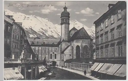 (87572) AK Innsbruck, Burggraben, Hofkirche, vor 1945