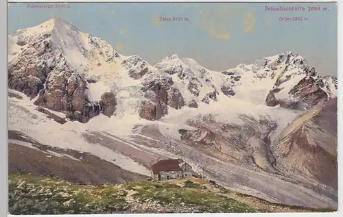 (87565) AK Schaubachhütte, Rifugio Città di Milano, vor 1945