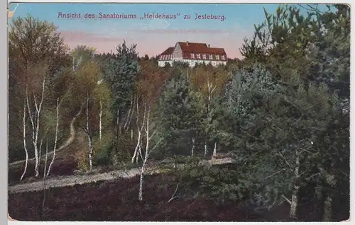 (87430) AK Jesteburg, Sanatorium Heidehaus, 1920