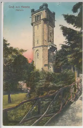 (87265) AK Hameln, Klütturm, Feldpost 1916