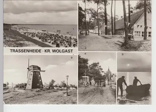 (87077) AK Trassenheide auf Usedom, Mehrbildkarte 1982