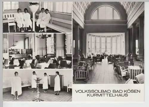 (87040) AK Bad Kösen, Kurmittelhaus, Mehrbildkarte 1975