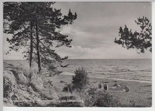 (87020) AK Ostseebad Bansin, Morgenstimmung am Langenberg 1964