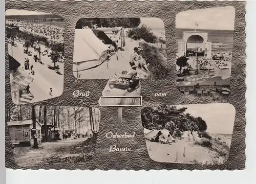 (87019) AK Ostseebad Bansin, Mehrbildkarte 1962