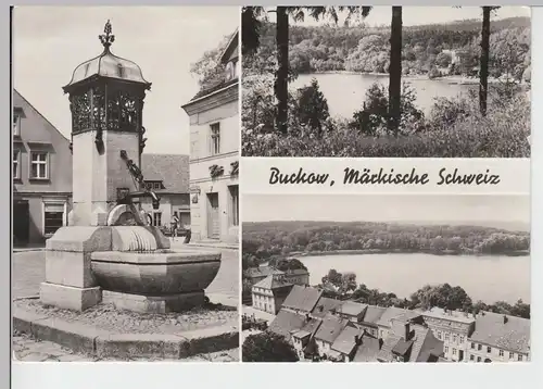(86974) AK Buckow, Mehrbildkarte 1979