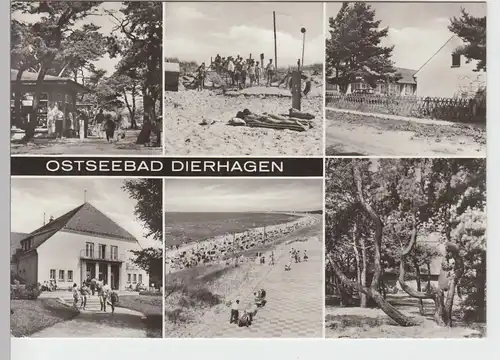 (86961) AK Ostseebad Dierhagen, Mehrbildkarte 1983
