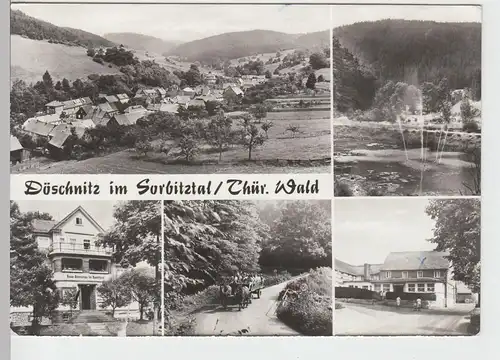 (86959) AK Döschnitz im Sorbitztal, Mehrbildkarte 1985