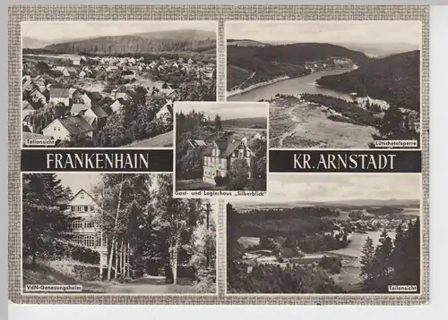 (86916) AK Frankenhain Kr. Arnstadt, Mehrbildkarte 1965