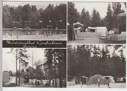 (86857) AK Großschönau, Waldstrandbad, Zeltplatz 1980