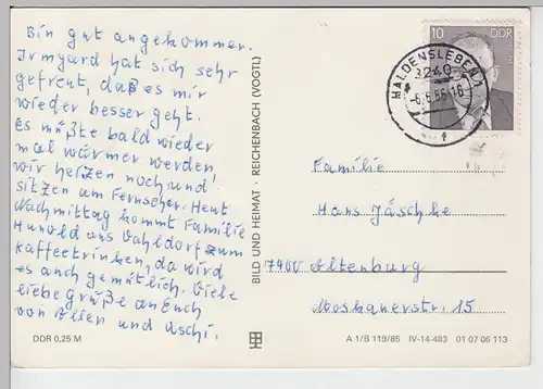 (86848) AK Haldensleben, Mehrbildkarte 1985