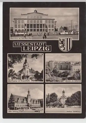 (86714) AK Leipzig, Mehrbildkarte 1965