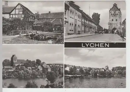 (86704) AK Lychen, Mehrbildkarte 1985