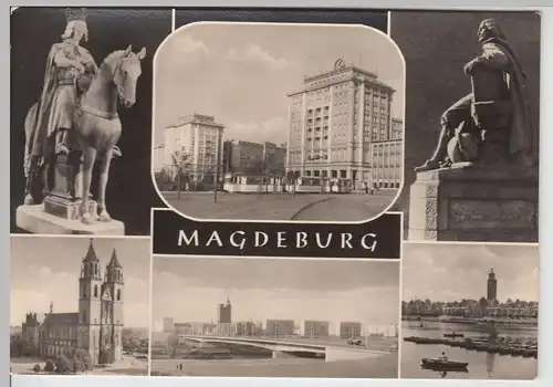 (86701) AK Magdeburg, Mehrbildkarte 1966