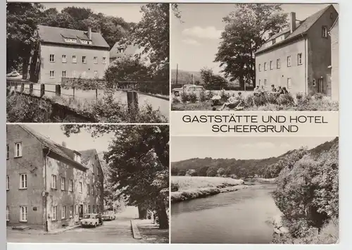 (86690) AK Meinsberg Klosterbuch, Gaststätte Scheergrund, 1978