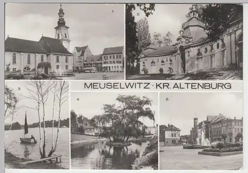 (86687) AK Meuselwitz, Mehrbildkarte 1983