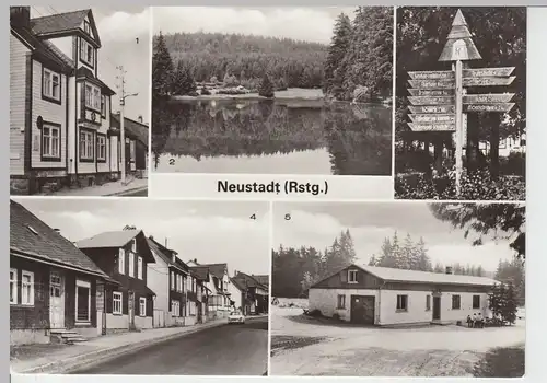 (86667) AK Neustadt am Rennsteig, Mehrbildkarte 1981