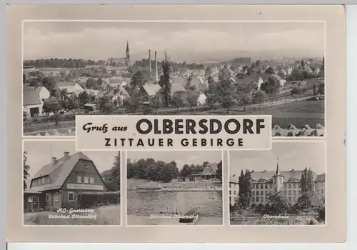 (86631) AK Olbersdorf, Zittauer Gebirge, Mehrbildkarte 1966